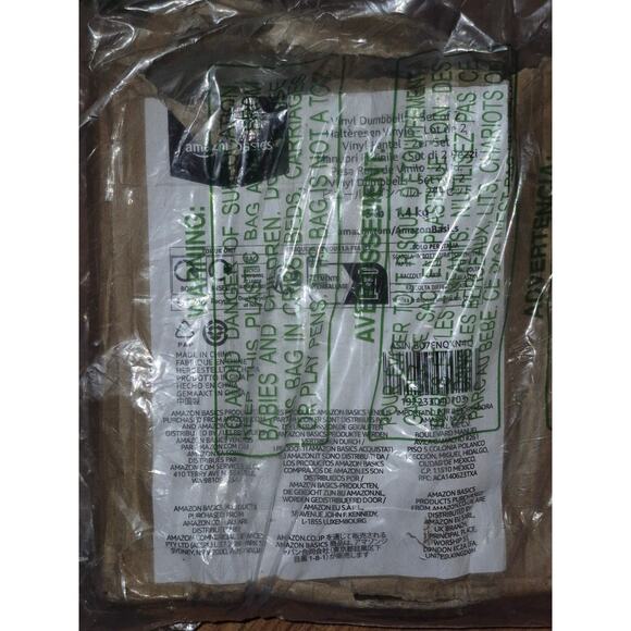 Amazon Basics Vinyl Coated Dumbbell Hand Weights Bright Green 3LB Each S21 - Picture 5 of 5